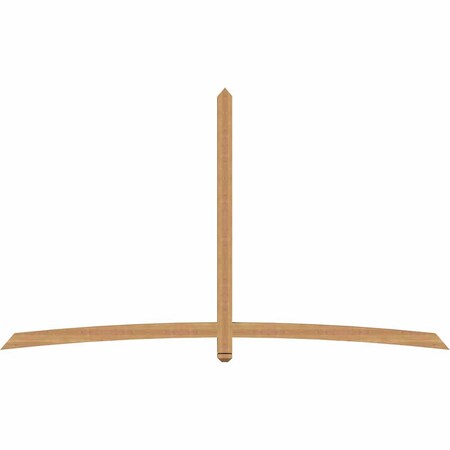 Ekena Millwork Bellingham Timber Gable Bracket, Western Red Cedar, 108"W x 63"H x 3 1/2"D x 3 1/2"F, 14/12 Pitch GBW108X63X0404BEL00SWR